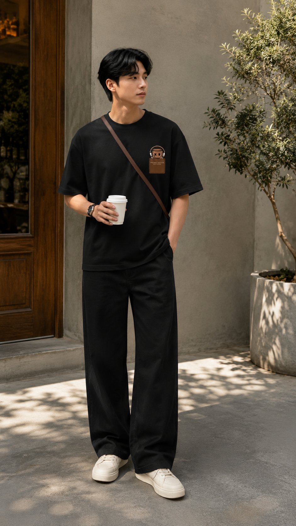 featuring a small coffee-تيشيرت