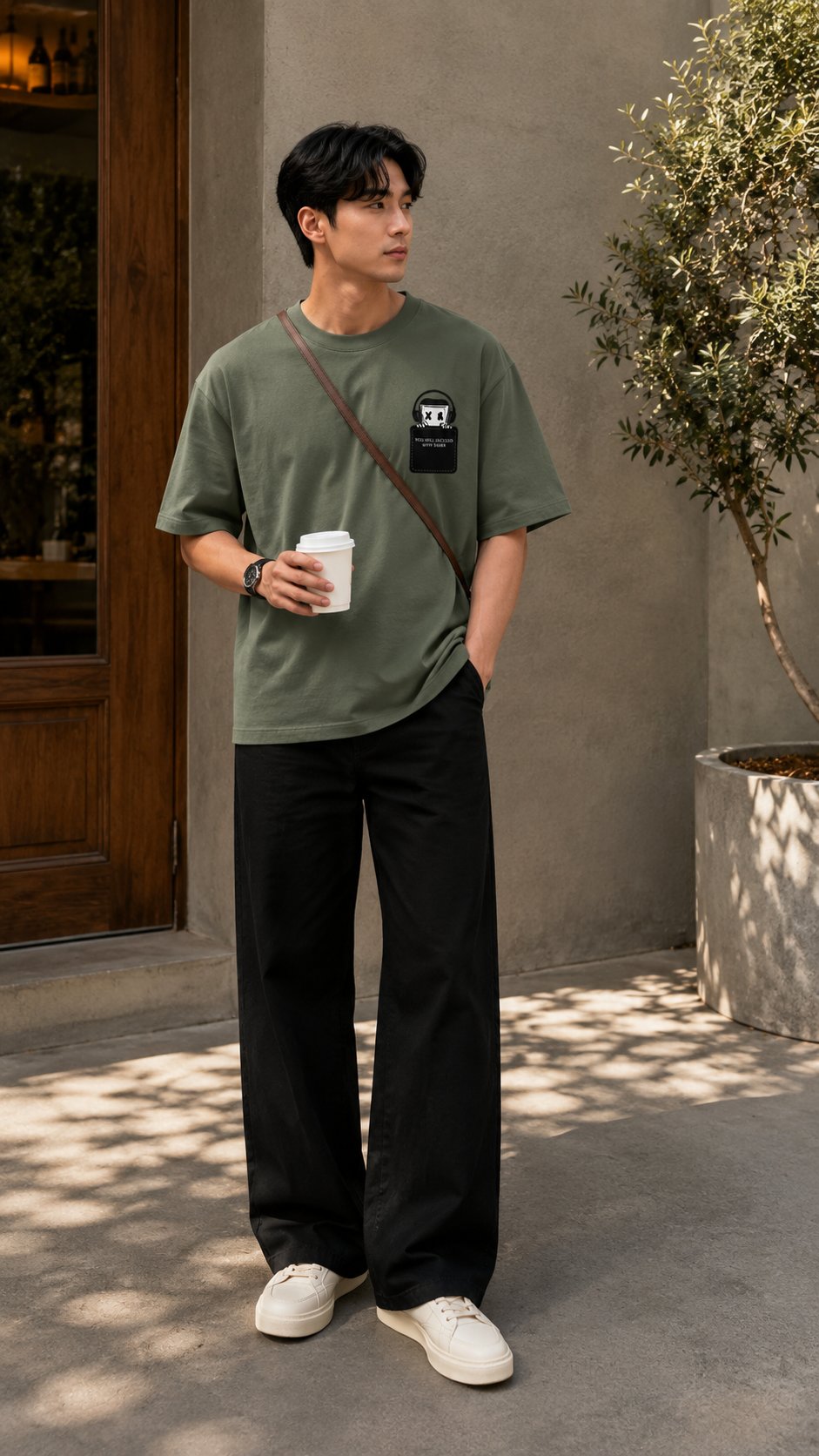 featuring a small coffee-تيشيرت