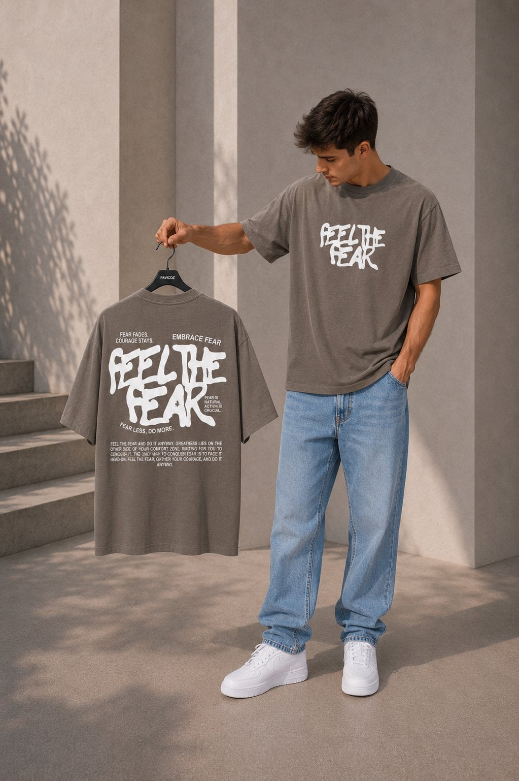 "Feel The Fear  تيشيرت
