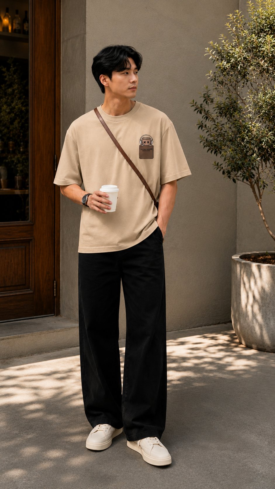 featuring a small coffee-تيشيرت