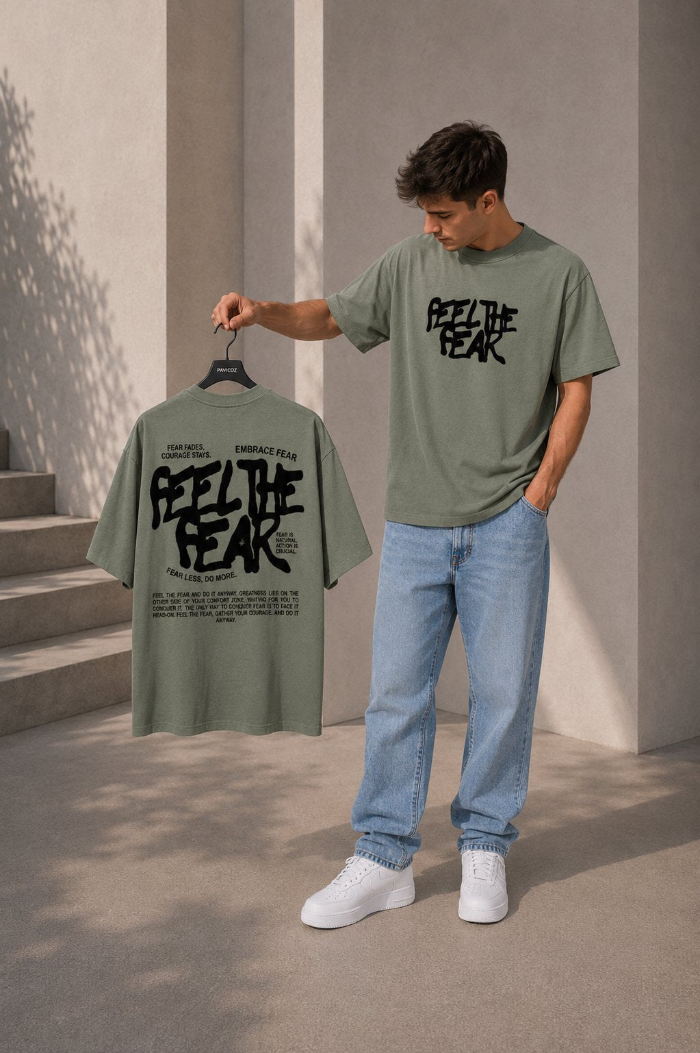 "Feel The Fear  تيشيرت