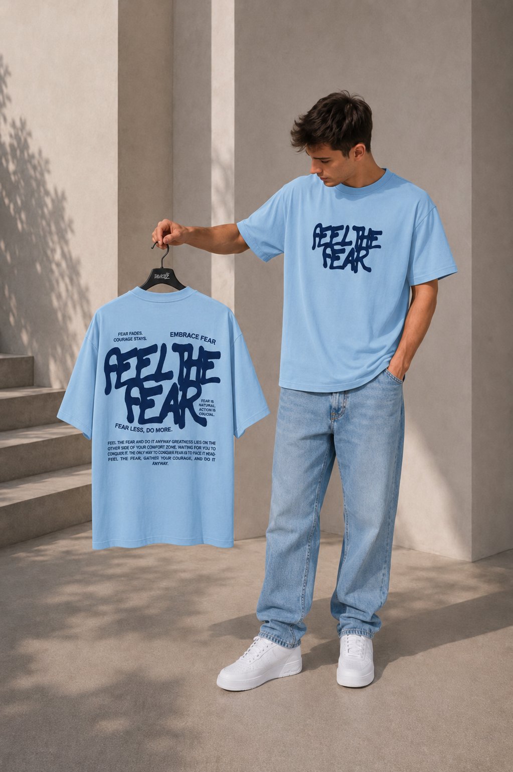 "Feel The Fear  تيشيرت