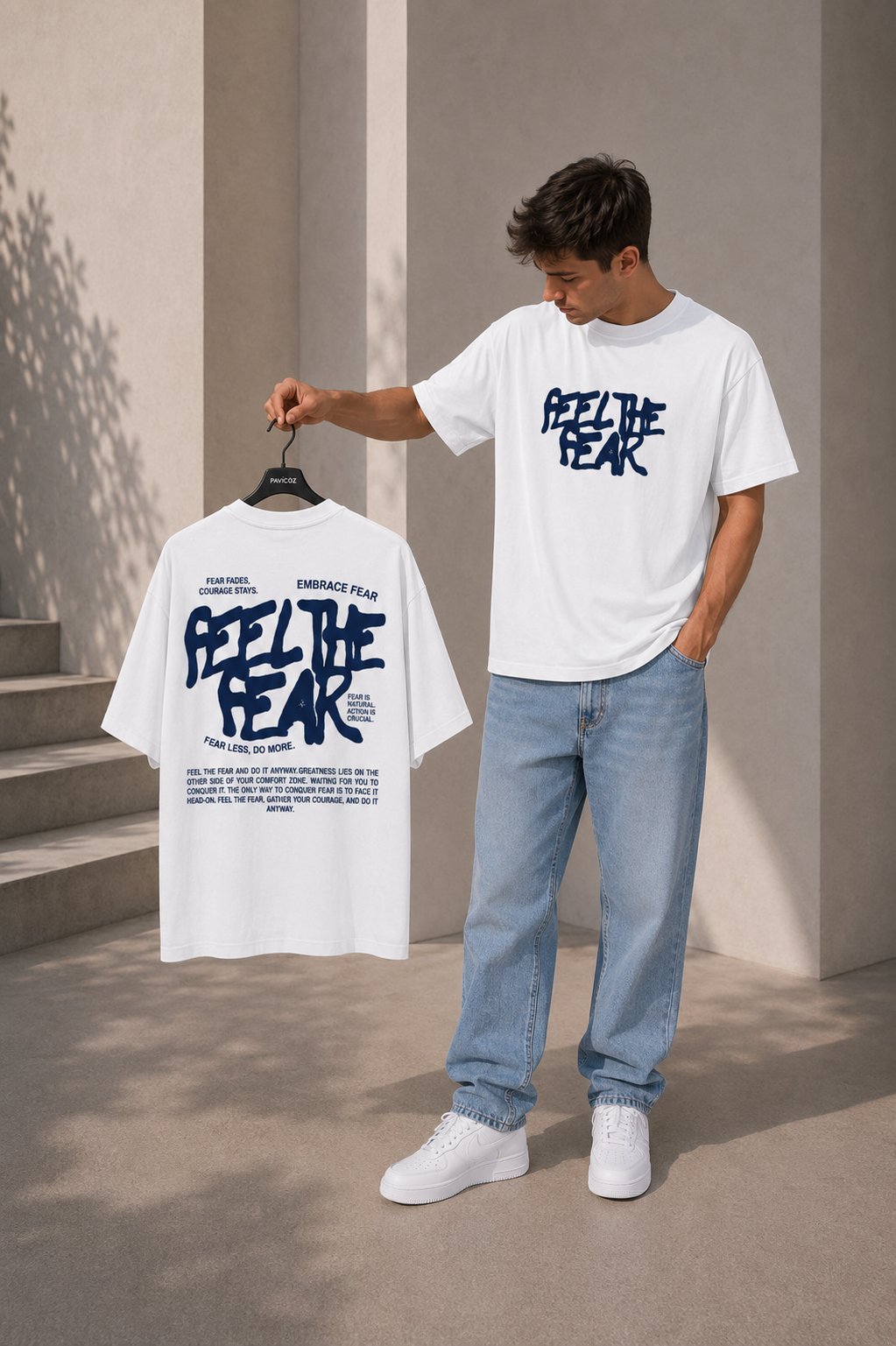 "Feel The Fear  تيشيرت